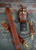 Box 31 Leatherworks Hand Painted Customizable Radio Strap Combo