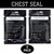 Line 2 Design Chest Seal, Occlusive Dressing, Open Chest Wound, Trauma First Aid, 2 Pack
