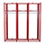Groves Wall Mounted Red Rack