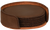 4" Round Laserable Leatherette 6-Coaster Set