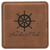 4" x 4" Square Laserable Leatherette Coaster