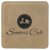 4" x 4" Square Laserable Leatherette Coaster