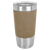 Polar Camel 20 oz. Laserable Leatherette Tumbler with Clear Lid