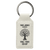 JDS Laserable Leatherette Rectangle Keychain