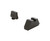 Ameriglo Glock 2XL Tall Black serrated .350" FRONT, Flat Black .429" REAR