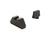 Ameriglo Glock 2XL Tall Black serrated .350" FRONT, Flat Black .429" REAR