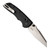 Hogue Deka Manual Folder, 3.25" Wharncliffe Blade, Tumbled Finish, Black Polymer Frame