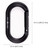 Omega Pacific Tactical Oval Straightgate Black Carabiner with TheFireStore Logo
