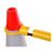 JBC Safety Plastics Retractable Cone Bar, 6 to 10 ft Yellow on Black