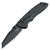 Hogue Deka 3.25" ABLE Lock Folder Modified Wharncliffe Black Finish - G-10 Frame Solid Black