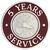 Hook-Fast 5 Years of Service Pin