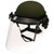 Paulson DK6 Series Riot Face Shield Universal headband face shield system .250" Polycarbonate shield thickness