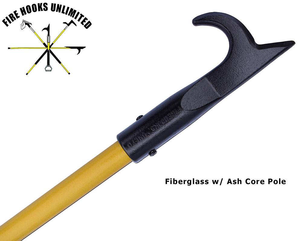 fiberglass fishing pole hook Fire Hooks Unlimited National Hook, Fiberglass w/ Ash Core Pole