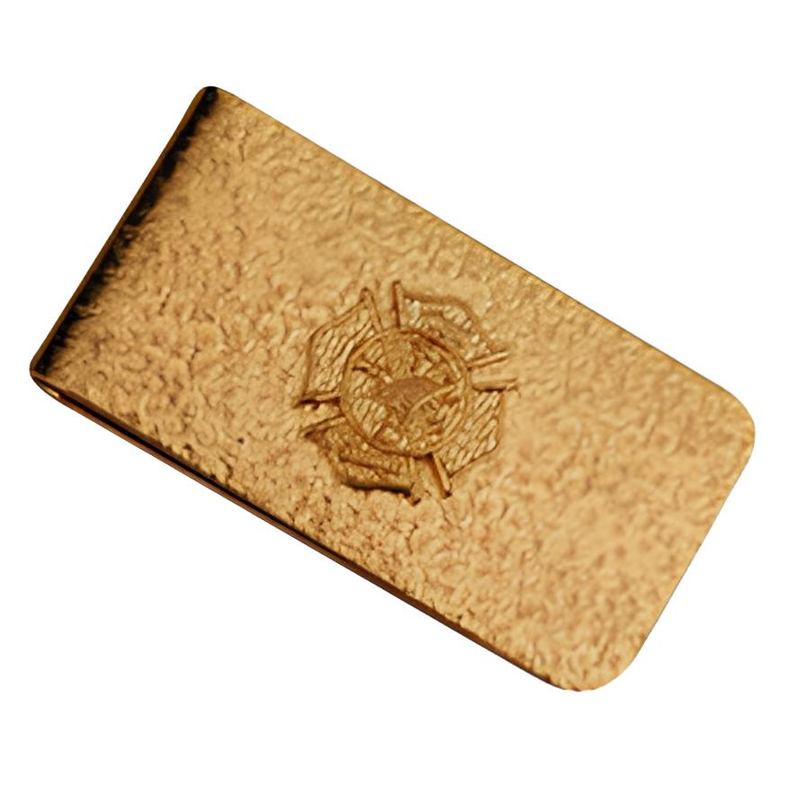 Blackinton Money Clip with Raised Maltese Cross Emblem