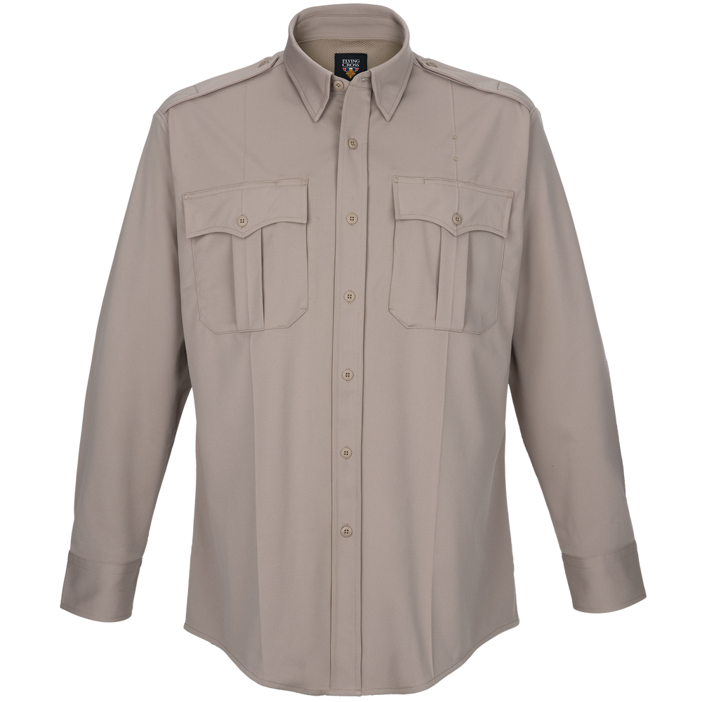 flying cross dress shirt Flying Cross Cross FX Men's Class B Style Long Sleeve Shirt (Silver Tan) 2.0