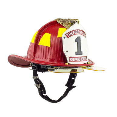 TL-2 Leather Helmet with Combed Leather Shell Miller Upgrade, Red