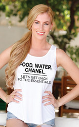 BACK TO THE BASICS TANK. (White) BACK TO THE BASICS TANK. (White)