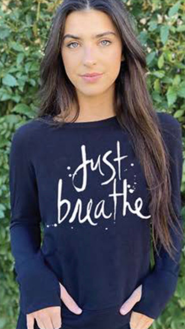 JUST BREATHE LIGHTWEIGHT FLEECE SWEATSHIRT