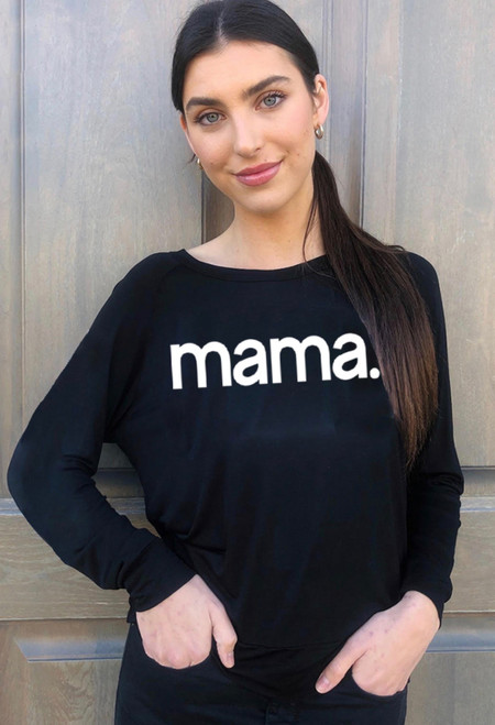 MAMA. L/S TEE (Black) 