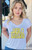 HELLO SUNSHINE S/S V NECK  (White)