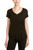 BLACK SOLID MODAL S/S V NECK