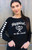 HAPPIEST ON THE COURT L/S TEE with HEARTS on Arm (Black)