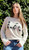 LA PALM TREE LIGHTWEIGHT HACCI RIBBED SWEATER TOP (ASH GREY)