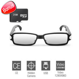 Hidden Camera Glasses 1080P 5 Megapixel Spy DVR Glasses