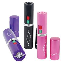 Stun Master® 3 Million Volt Rechargeable Lipstick Stun Gun - Black