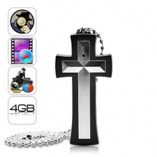 Cross Necklace Hidden Camera Mini DVR Spy Camera