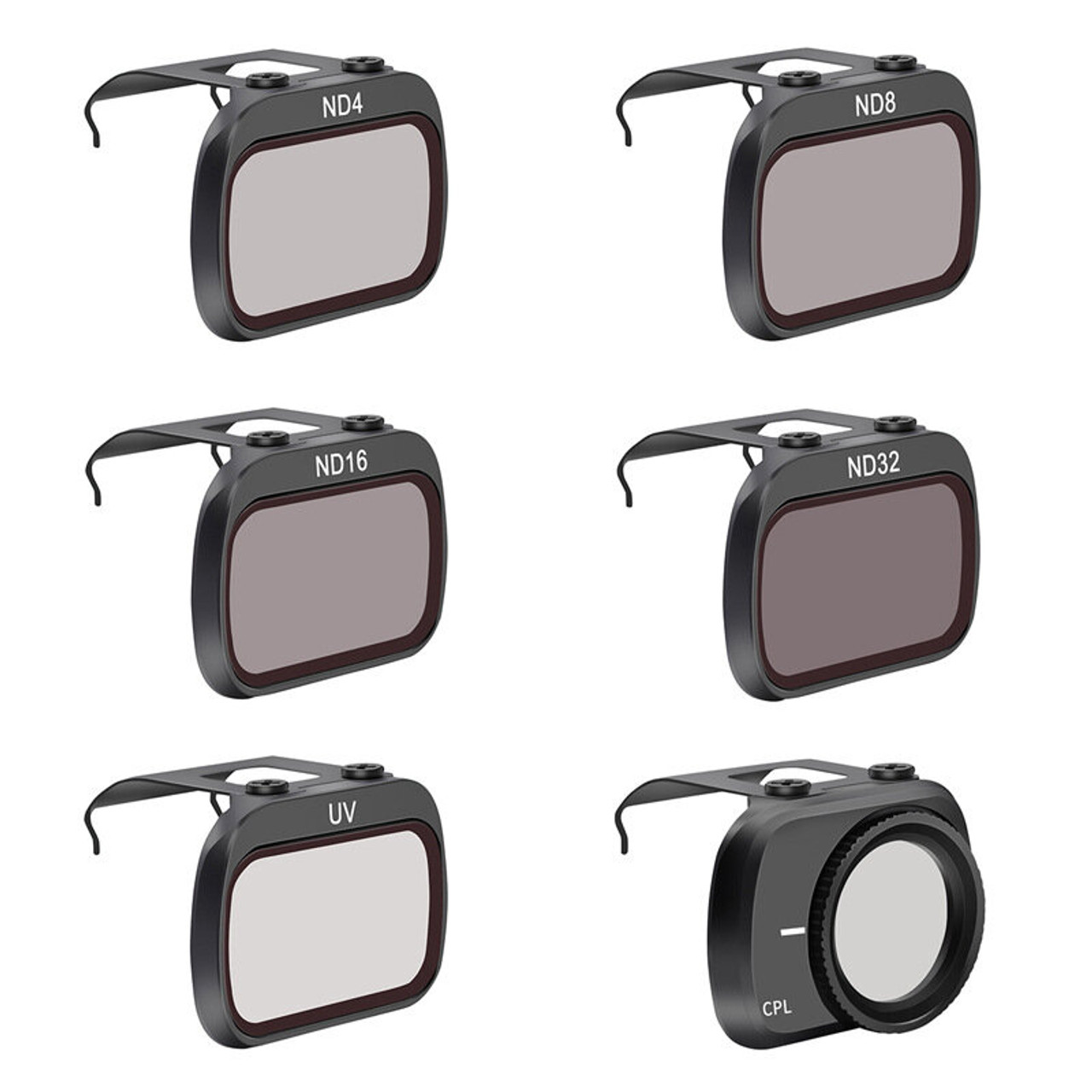 Supfoto ND Filters Set for DJI Mini 2 Drone Adjustable UV Filter ND4,ND8,ND16,ND32,MCUV,CPL Filter 6 Pack