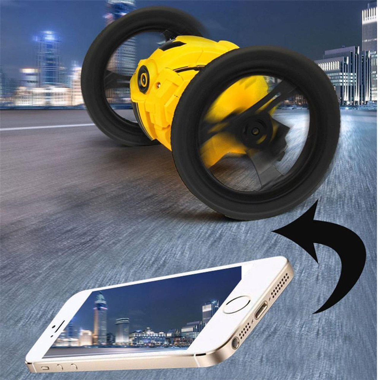 remote control bouncing camera car