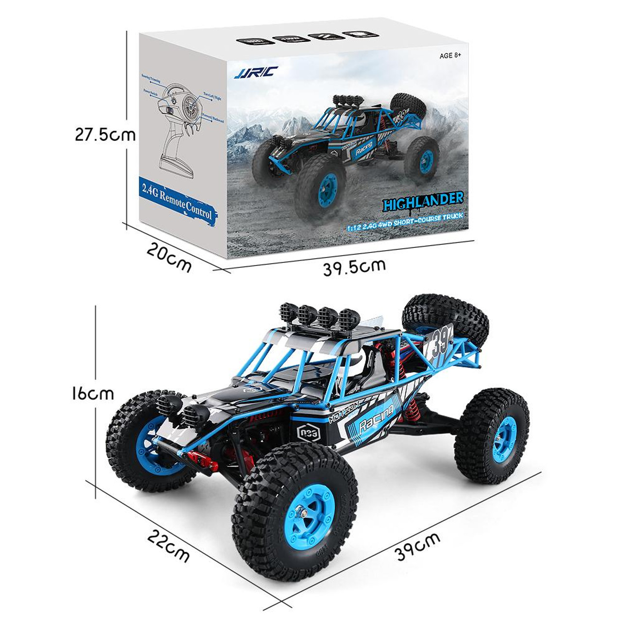 JJRC Q39 off-road remote control car 2.4g 4WD high speed drift car