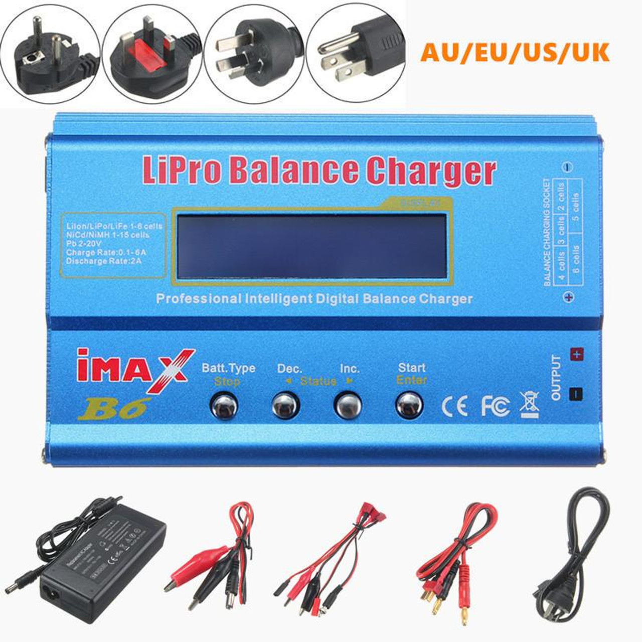 20V Lithium Ion Battery Charger USA, aus, and EU EU Charger