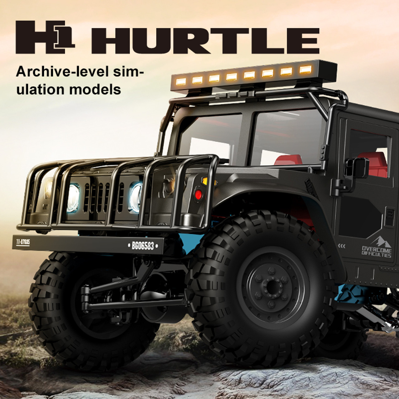 JJRC Q121 H1 HURTLE 1/12 2.4G 4WD Crawler RC Car Vehicle Models Full  Porprotional Control