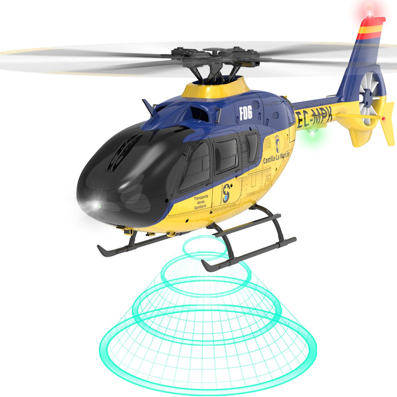 YU XIANG F06 EC135 Six-channel Flybarless Simulation Helicopter