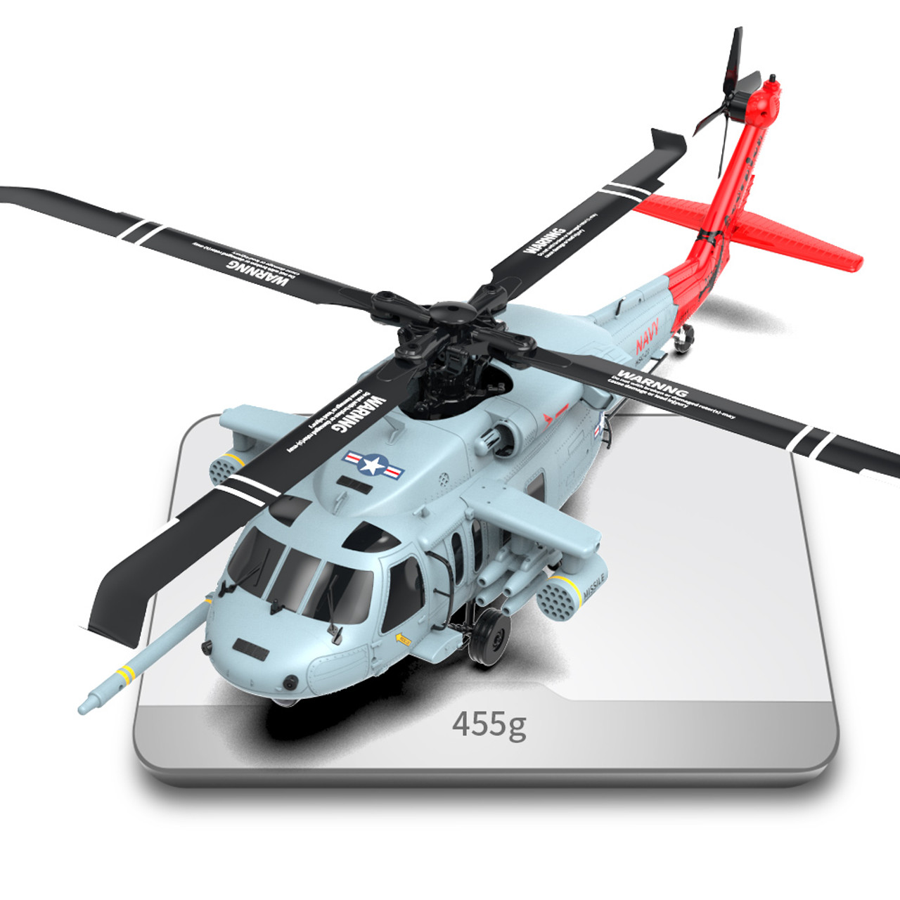 YXZNRC F09-H SH60 Black Hawk 1/47 Scale Aircraft 2.4G 8CH 6-Axis Gyro GPS  5.8G image Transmission Helicopter