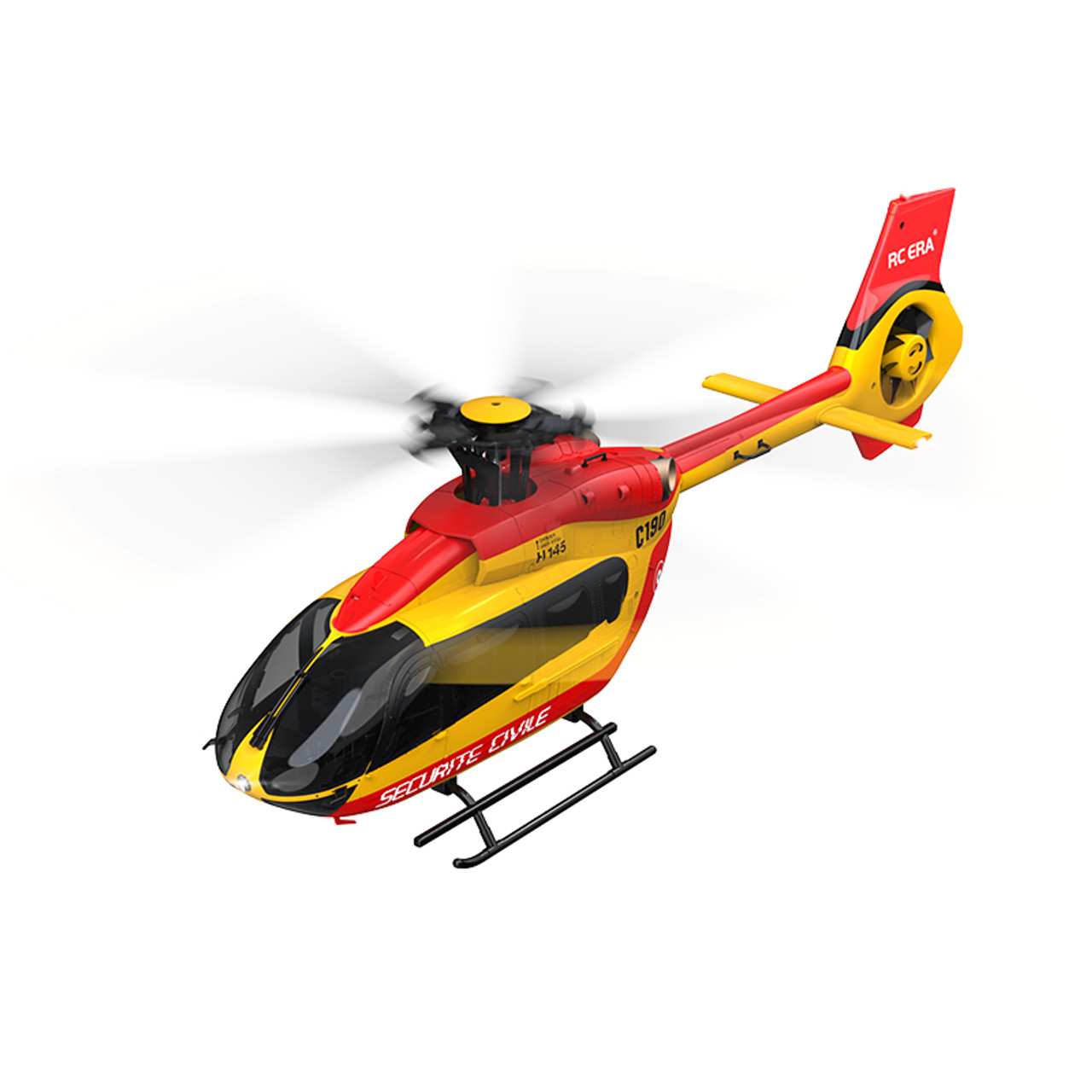 RC ERA C190 1:30 H145 Scale 2.4G 6CH 6-Axis Gyro Optical Flow Localization  Altitude Hold Flybarless RC Helicopter RTF