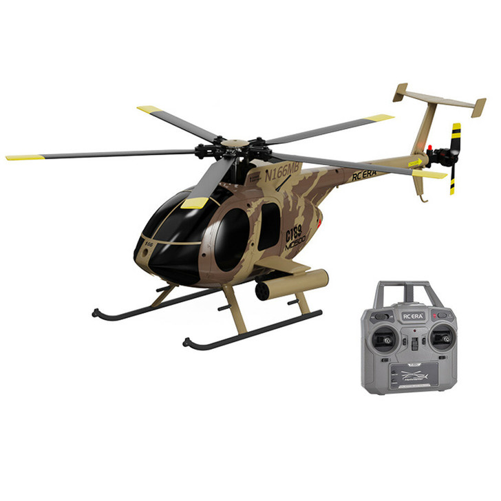 RC ERA C189 MD500 2.4G 4CH UAV 1:28 Fixed Height Single Blade Flybarless RC  Helicopter RTF