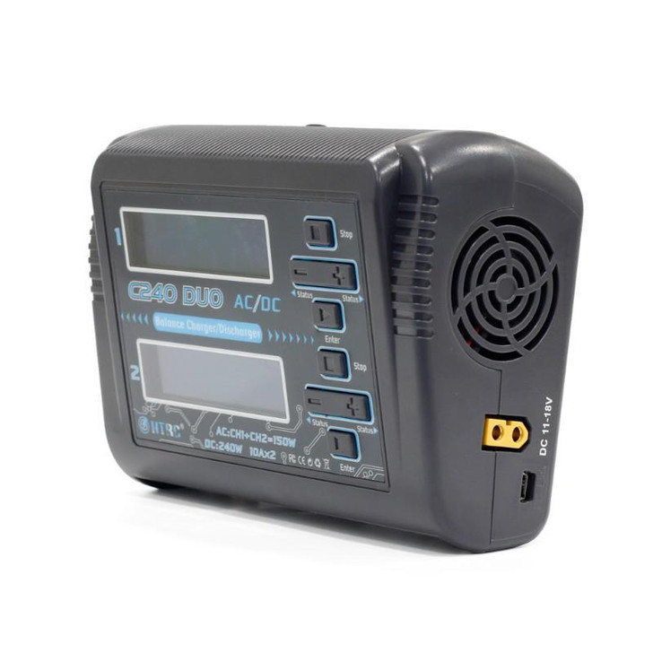 HTRC C240 DUO Balance Charger 150W Dual Channel RC Battery