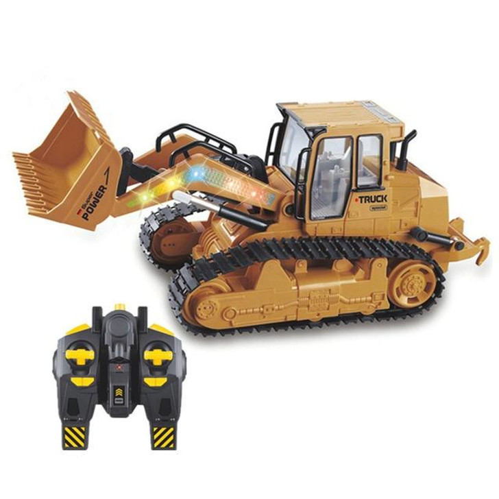 1:16 RC bulldozer toy 10-channel 2.4G engineering vehicle toy