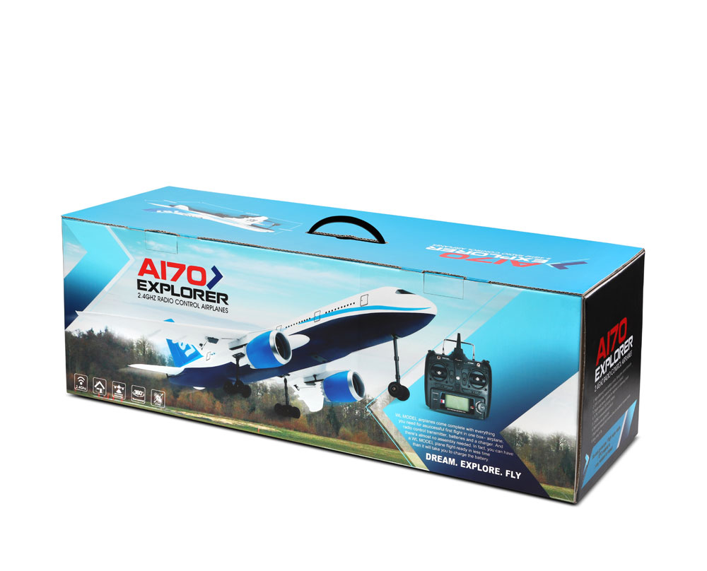 特別価格GoolRC RC Plane, WLtoys A170 RC Airplane, 2.4GHz 4 Channel