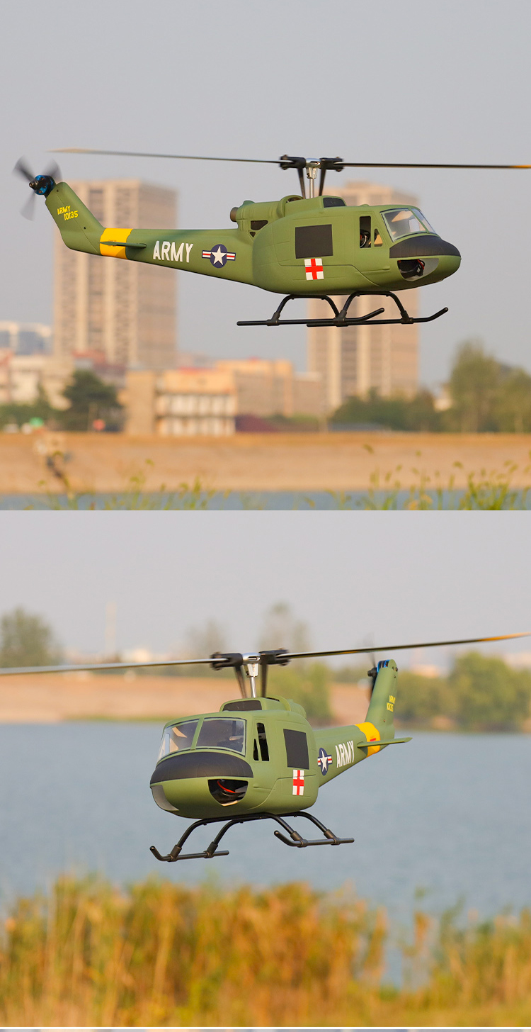 FLY WING Huey V2 UH1 6CH with H1 Flight Control GPS Selfstabilizing