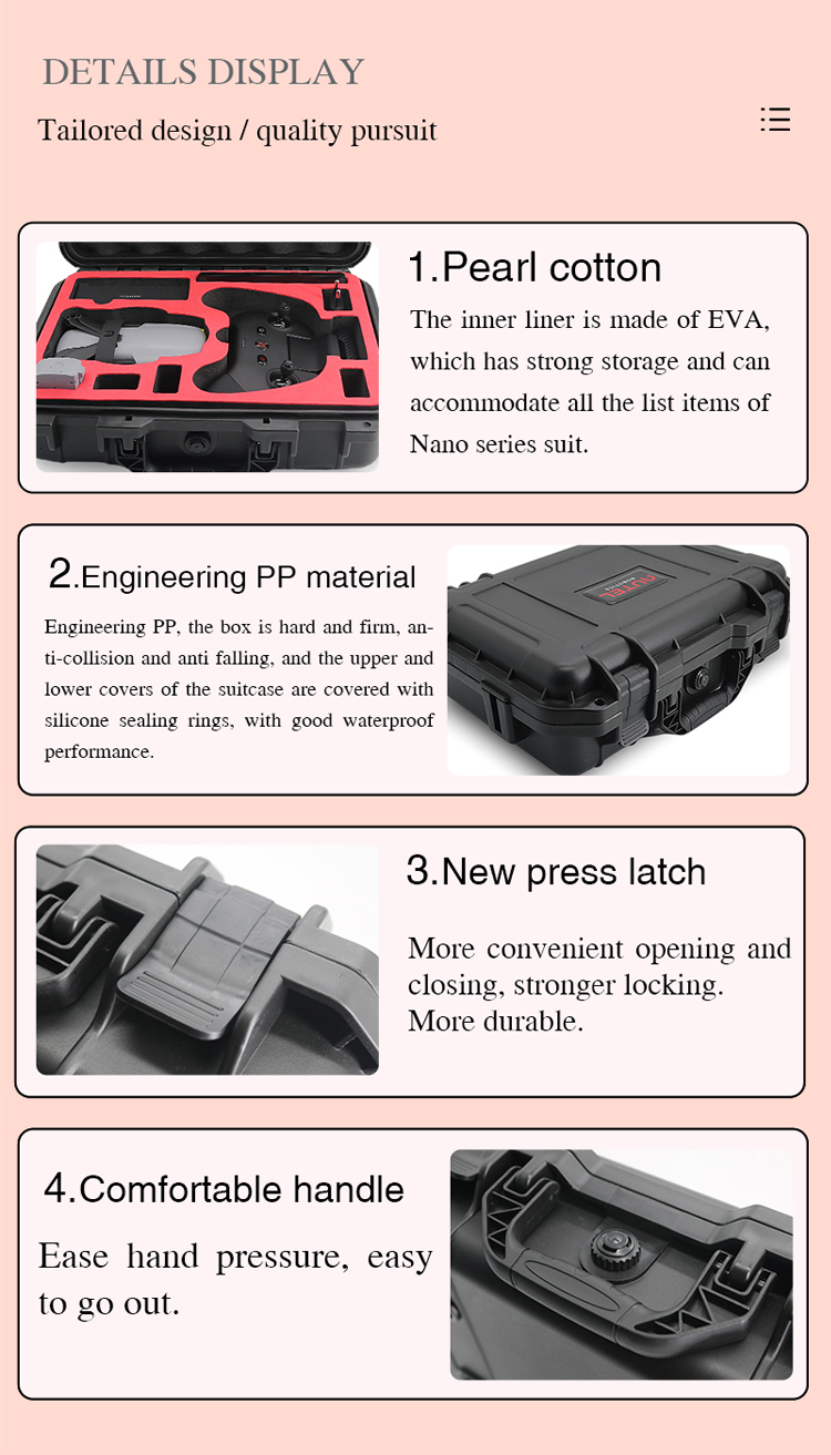 WATERPROOF PORTABLE CASE - NANO series, PRODUCTS