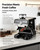Home Coffee Roaster Machine, Electric Coffee Bean Roaster Oven with Smart Temperature Control, Even Hot Air Circulation, Multiple Roast Levels, Visible Window for Fresh Green Coffee Bean Roasting