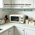 PHS Retro Compact Countertop Microwave Oven, Cream Mechanical Knob Control Small Microwave for Apartment, Dorm, Condo, Even Heating, Easy to Clean