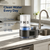 PHS Countertop Water Filter, Domestic Water Filtration System with Transparent Filter View, Tool-Free Quick Installation, Sleek Modern Design for Home Kitchen Sink