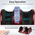 Foot Massager with Heat, Shiatsu Foot Massager for Circulation and Pain Relief and Heat Therapy, Ankle, Calves and Feet Massage with Deep Kneading Rolling, Gifts for Women Men Mother Father (RED)