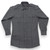 dark grey long sleeve security uniform button down shirt