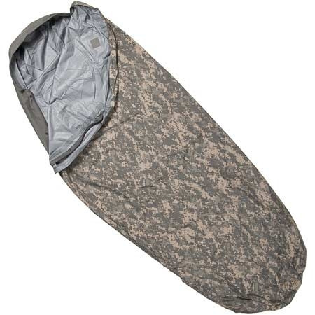 USGI Gore-Tex bivy cover in ACU digital camouflage military sleep system component